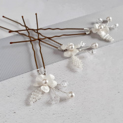 Flora Hair Pins - flower...