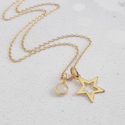 Moonstone Star Pendant