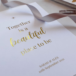 Personalised Foil Wedding...