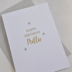 Personalised Foil Card -...