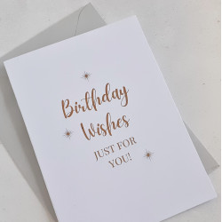 Foil Card - Birthday Wishes