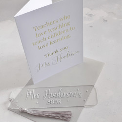 Personalised Teacher Card &...