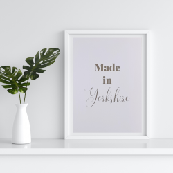 Made in Yorkshire Foil Print
