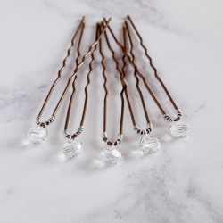 Mary Crystal Hair Pins - 6mm