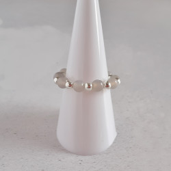 Gemstone Ring - Grey Agate